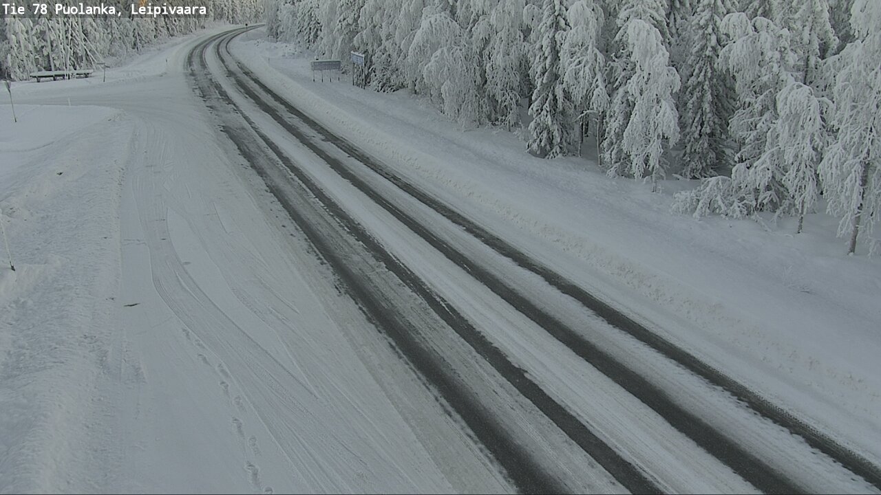 Weather Camera Image Väg 78 Puolango, Leipivaara, Puolanka, Kainuu
