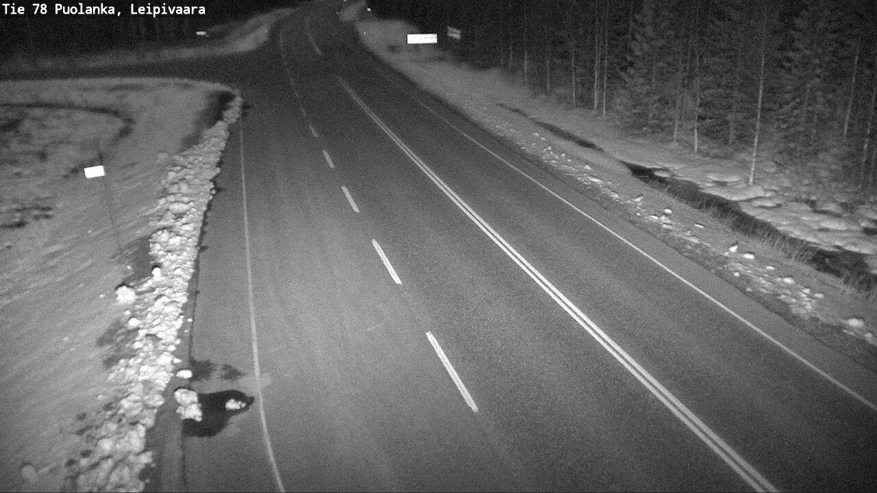 Weather Camera Image Väg 78 Puolango, Leipivaara, Puolanka, Kainuu