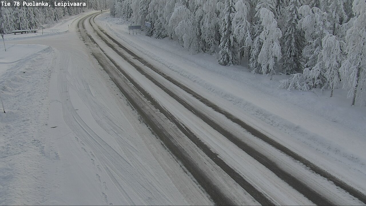 Weather Camera Image Väg 78 Puolango, Leipivaara, Puolanka, Kainuu