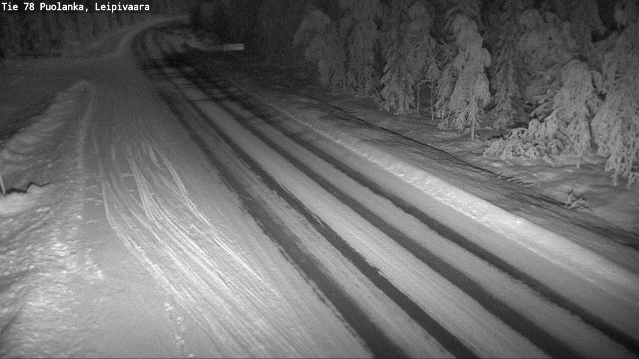 Weather Camera Image Väg 78 Puolango, Leipivaara, Puolanka, Kainuu