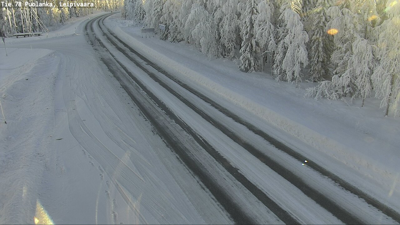 Weather Camera Image Väg 78 Puolango, Leipivaara, Puolanka, Kainuu