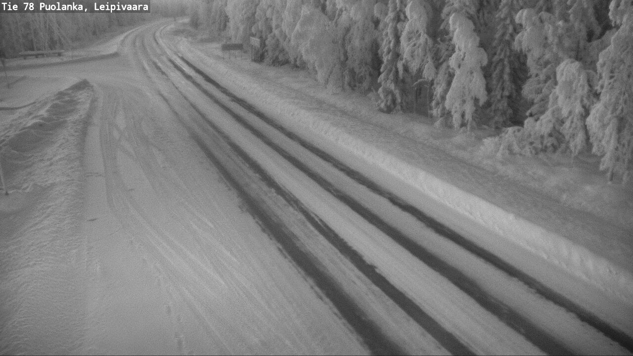 Weather Camera Image Väg 78 Puolango, Leipivaara, Puolanka, Kainuu