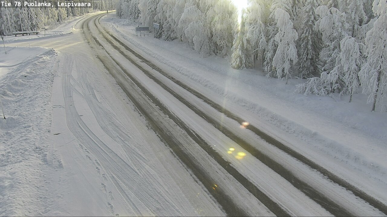 Weather Camera Image Väg 78 Puolango, Leipivaara, Puolanka, Kainuu