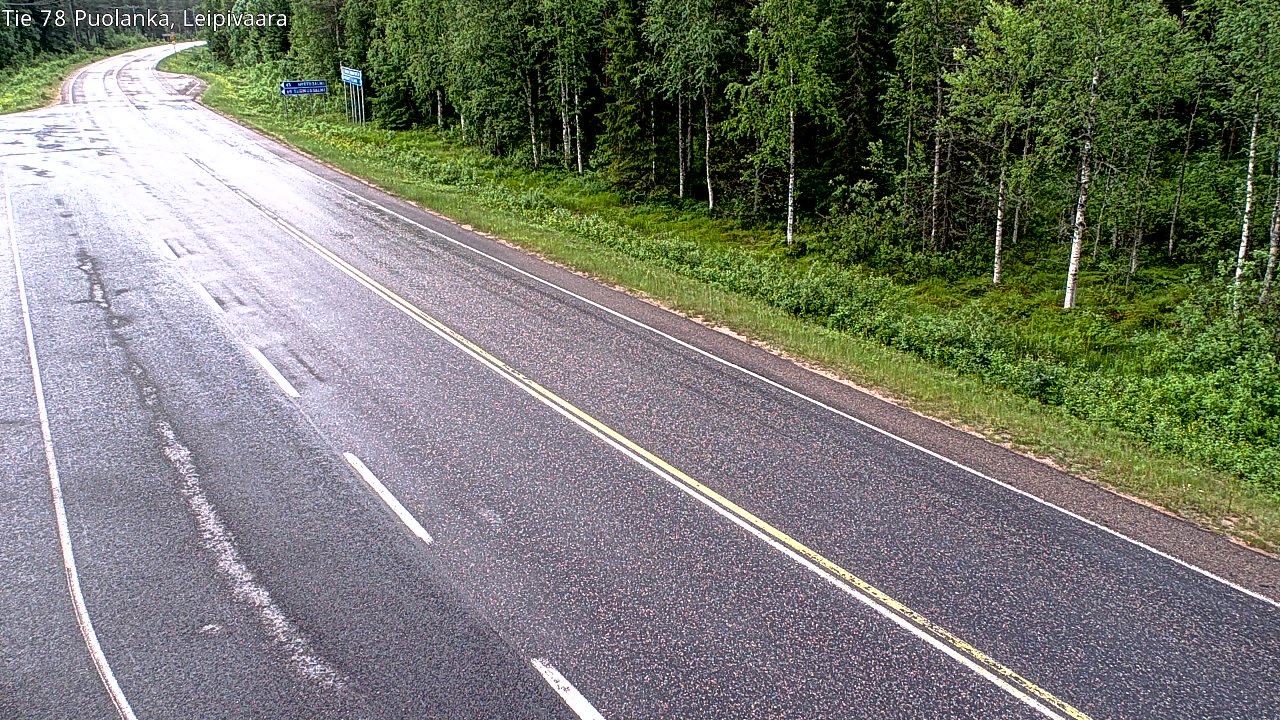 Weather Camera Image Road 78 Puolanka, Leipivaara, Puolanka, Kainuu