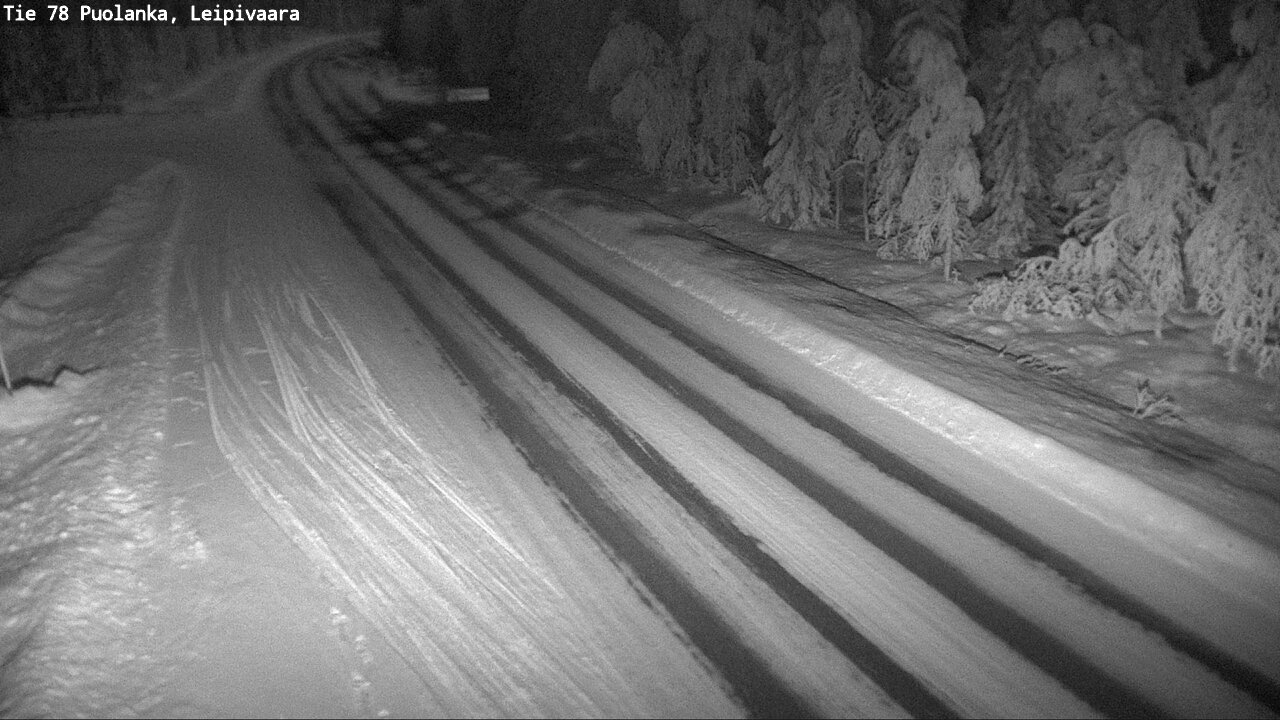 Weather Camera Image Väg 78 Puolango, Leipivaara, Puolanka, Kainuu