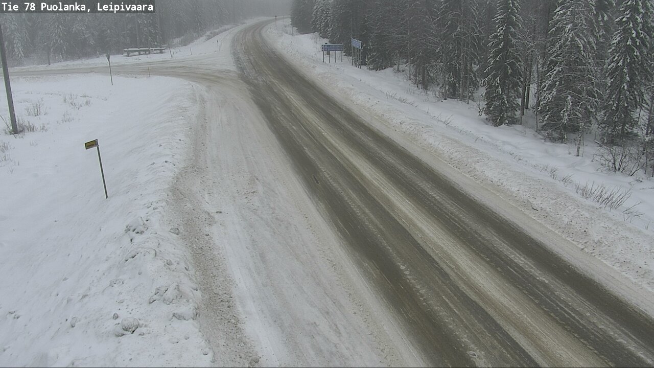 Weather Camera Image Road 78 Puolanka, Leipivaara, Puolanka, Kainuu