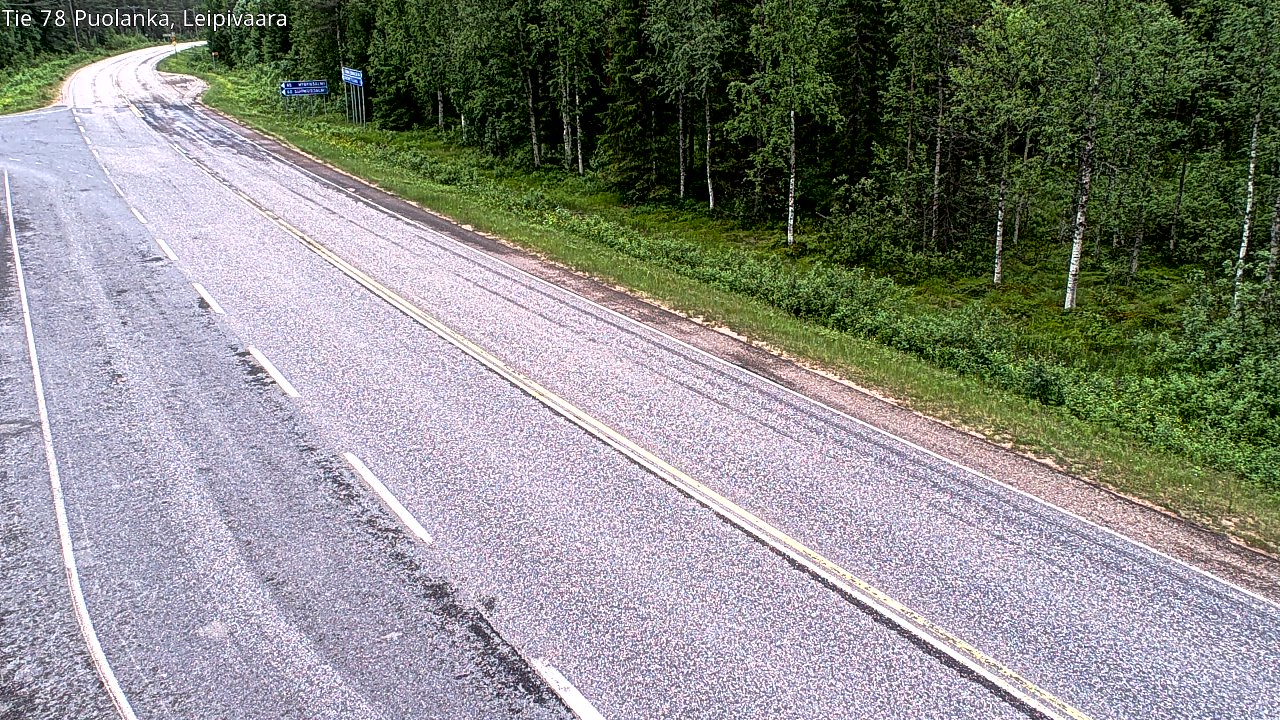 Weather Camera Image Road 78 Puolanka, Leipivaara, Puolanka, Kainuu