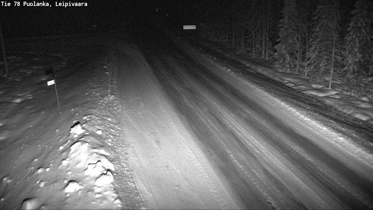 Weather Camera Image Road 78 Puolanka, Leipivaara, Puolanka, Kainuu