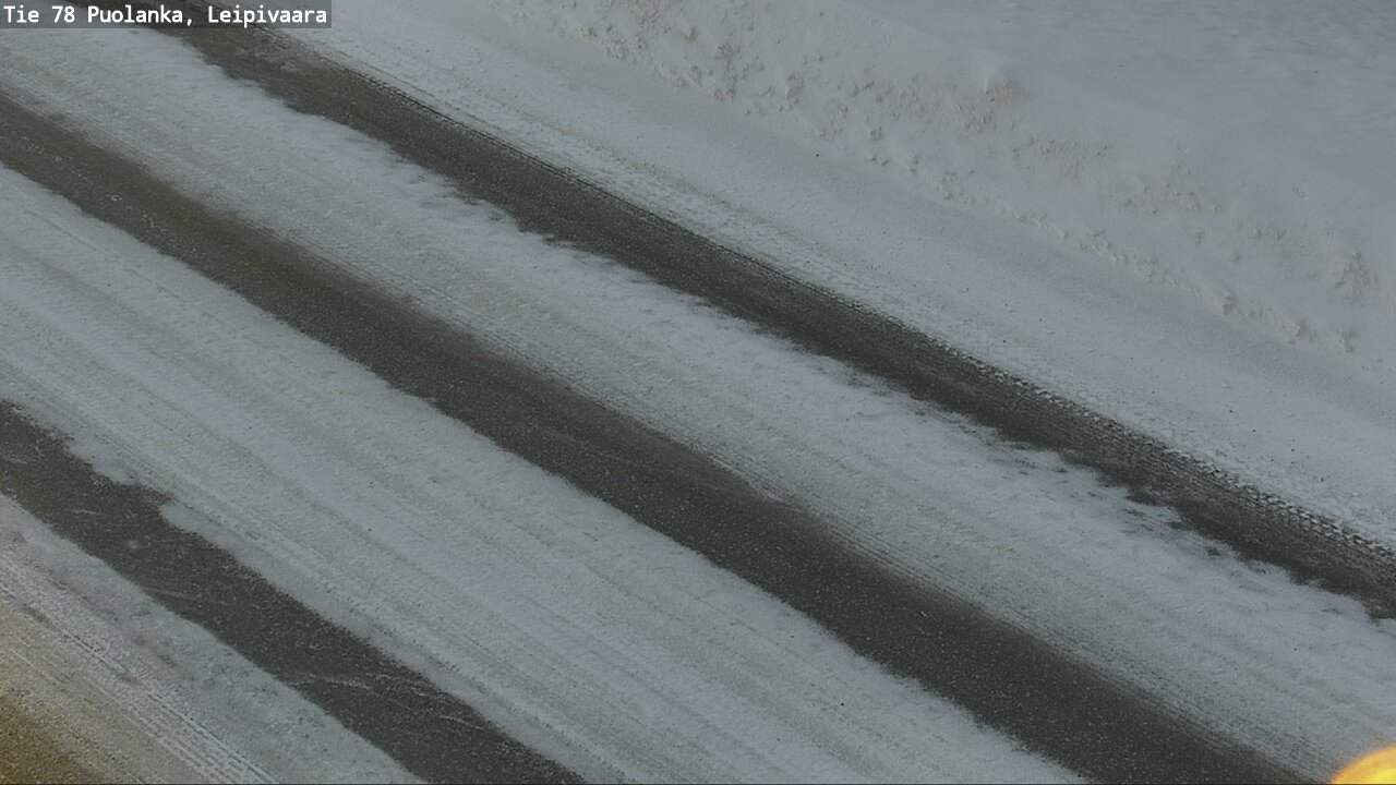 Weather Camera Image Väg 78 Puolango, Leipivaara, Puolanka, Kainuu