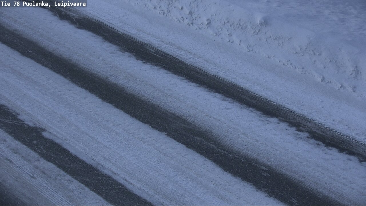 Weather Camera Image Väg 78 Puolango, Leipivaara, Puolanka, Kainuu