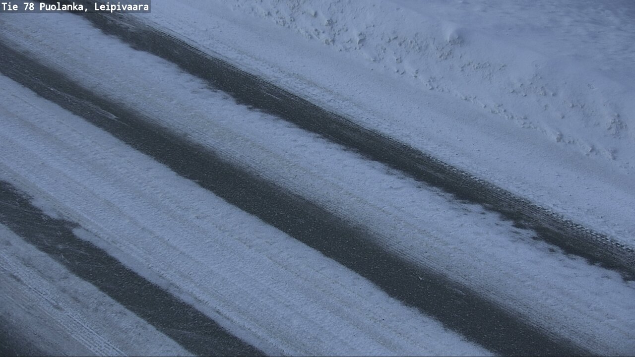 Weather Camera Image Väg 78 Puolango, Leipivaara, Puolanka, Kainuu
