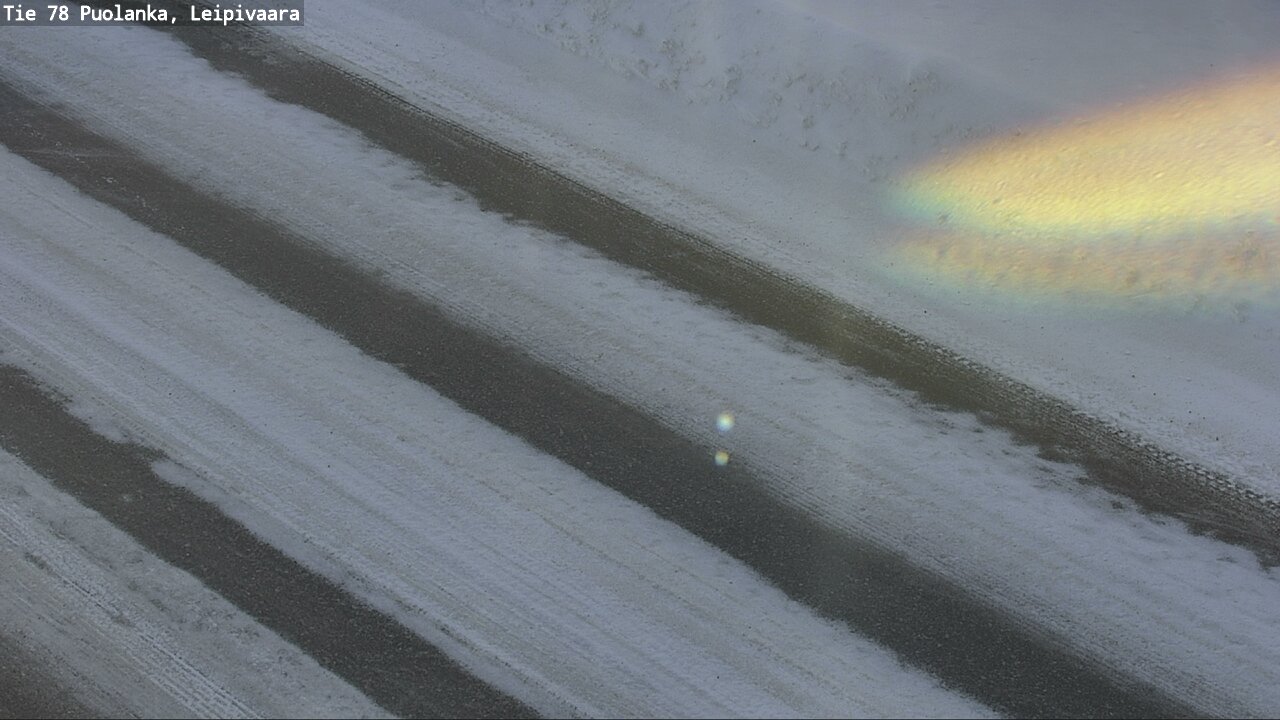 Weather Camera Image Väg 78 Puolango, Leipivaara, Puolanka, Kainuu