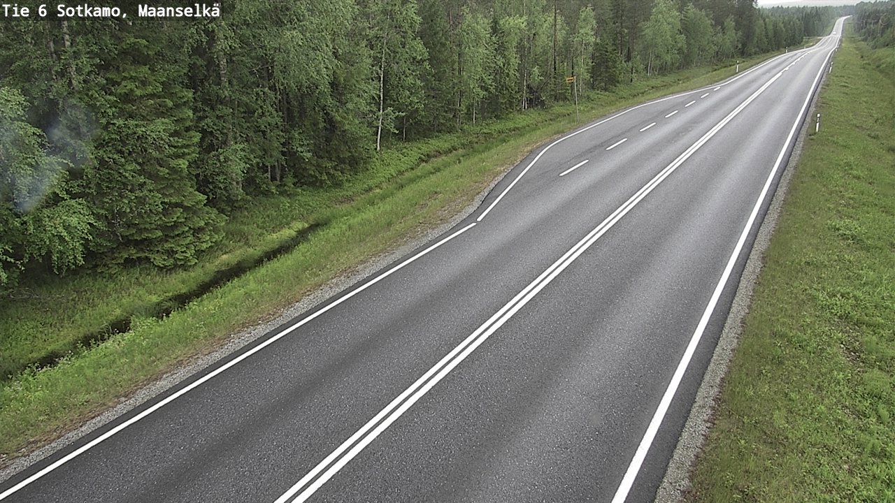 Weather Camera Image Road 6 Sotkamo, Maanselkä, Sotkamo, Kainuu