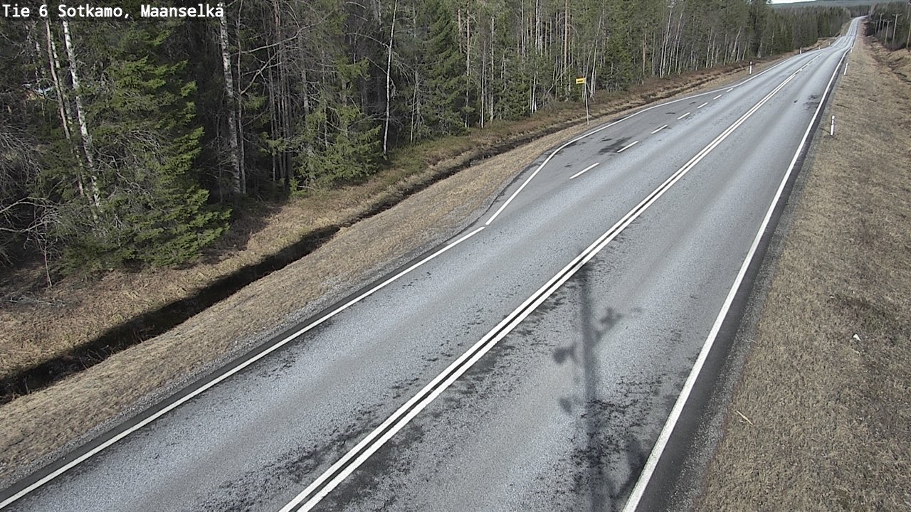 Weather Camera Image Väg 6 Sotkamo, Maanselkä, Sotkamo, Kainuu