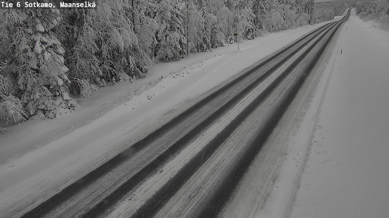 Weather Camera Image Väg 6 Sotkamo, Maanselkä, Sotkamo, Kainuu