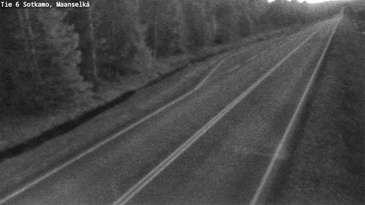 Weather Camera Image Väg 6 Sotkamo, Maanselkä, Sotkamo, Kainuu