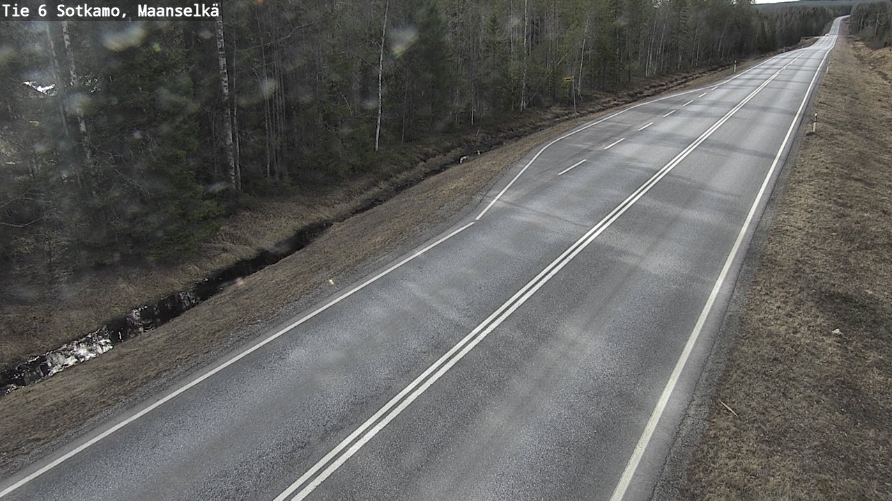 Weather Camera Image Väg 6 Sotkamo, Maanselkä, Sotkamo, Kainuu