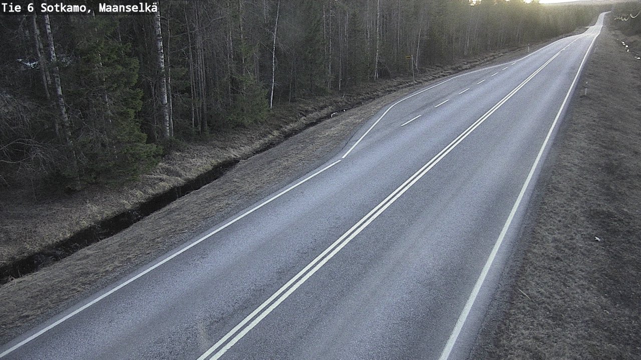 Weather Camera Image Väg 6 Sotkamo, Maanselkä, Sotkamo, Kainuu