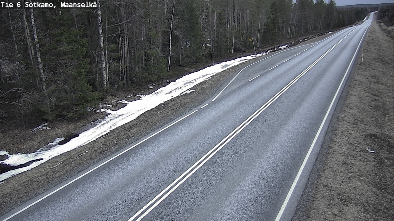 Weather Camera Image Road 6 Sotkamo, Maanselkä, Sotkamo, Kainuu