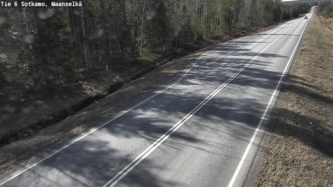Weather Camera Image Väg 6 Sotkamo, Maanselkä, Sotkamo, Kainuu