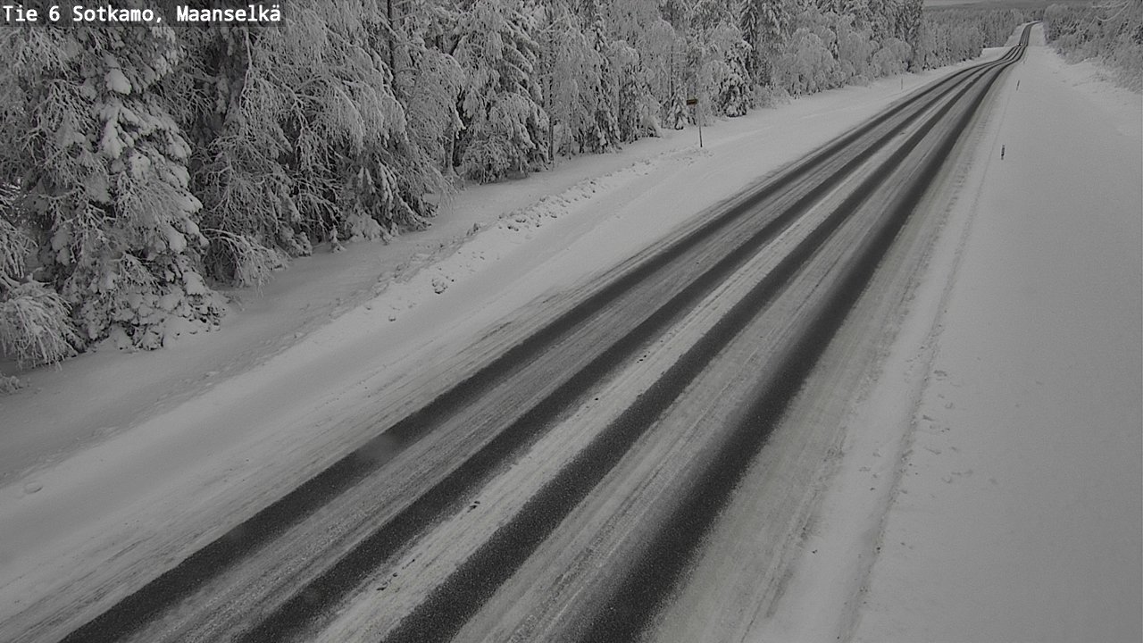 Weather Camera Image Väg 6 Sotkamo, Maanselkä, Sotkamo, Kainuu