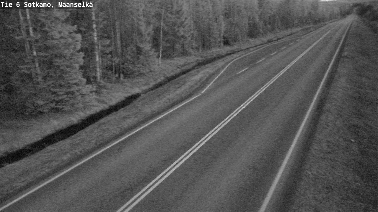Weather Camera Image Väg 6 Sotkamo, Maanselkä, Sotkamo, Kainuu