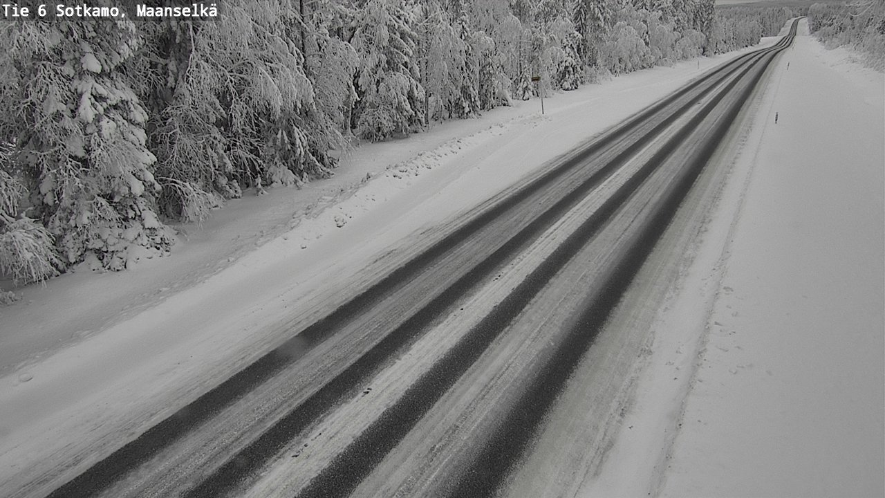 Weather Camera Image Väg 6 Sotkamo, Maanselkä, Sotkamo, Kainuu