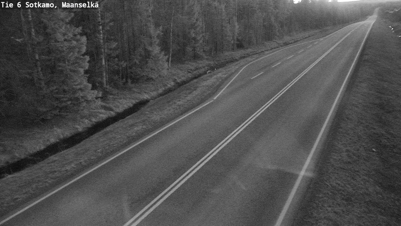 Weather Camera Image Väg 6 Sotkamo, Maanselkä, Sotkamo, Kainuu