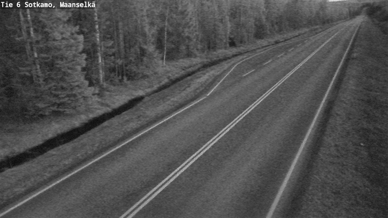 Weather Camera Image Väg 6 Sotkamo, Maanselkä, Sotkamo, Kainuu