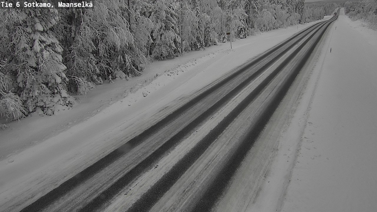 Weather Camera Image Väg 6 Sotkamo, Maanselkä, Sotkamo, Kainuu