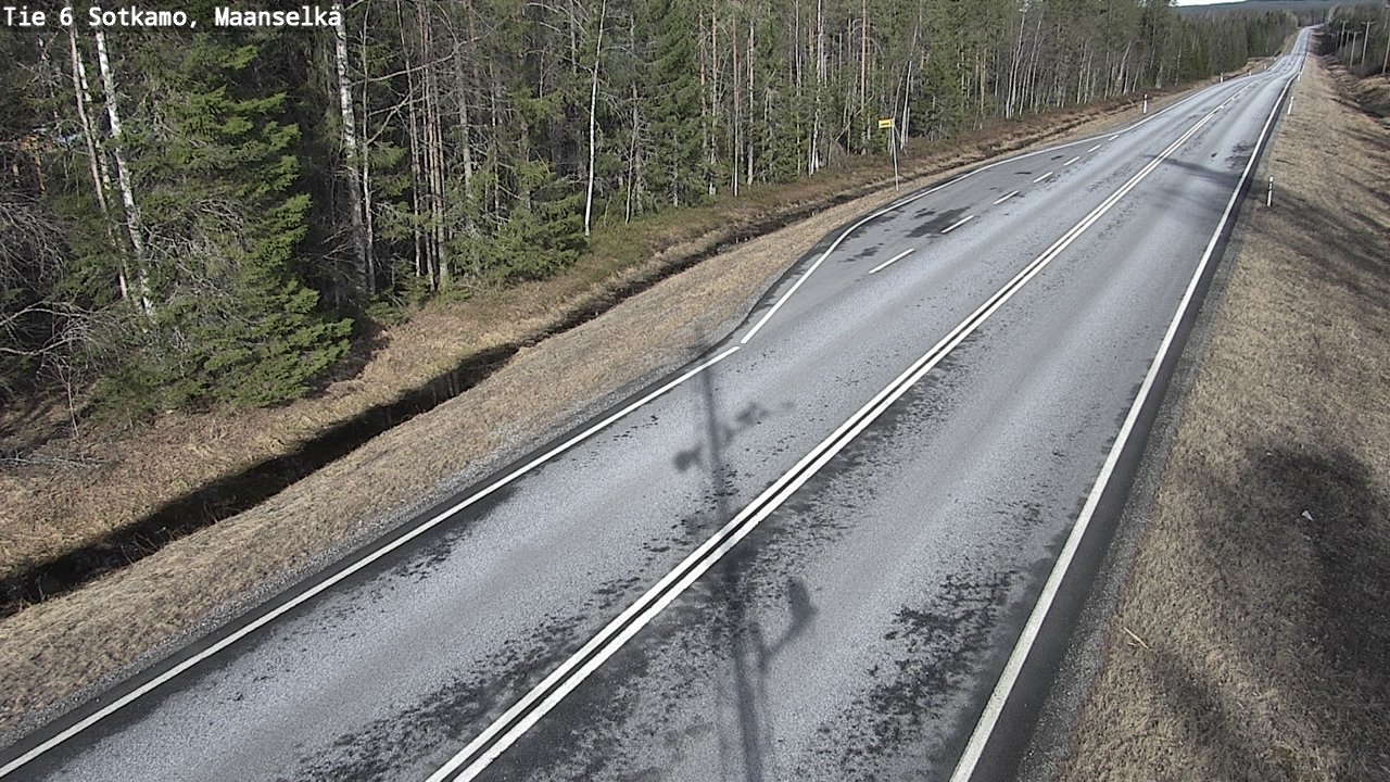 Weather Camera Image Väg 6 Sotkamo, Maanselkä, Sotkamo, Kainuu