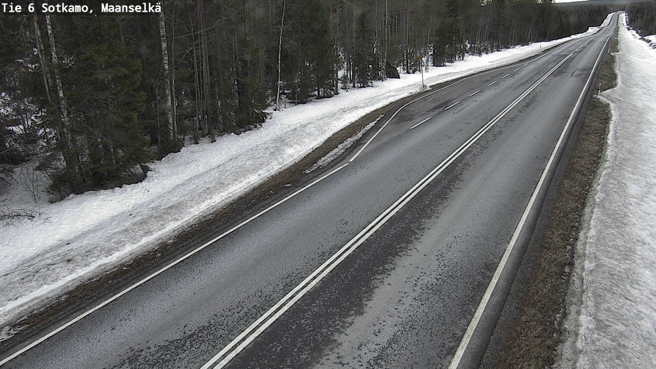 Weather Camera Image Road 6 Sotkamo, Maanselkä, Sotkamo, Kainuu