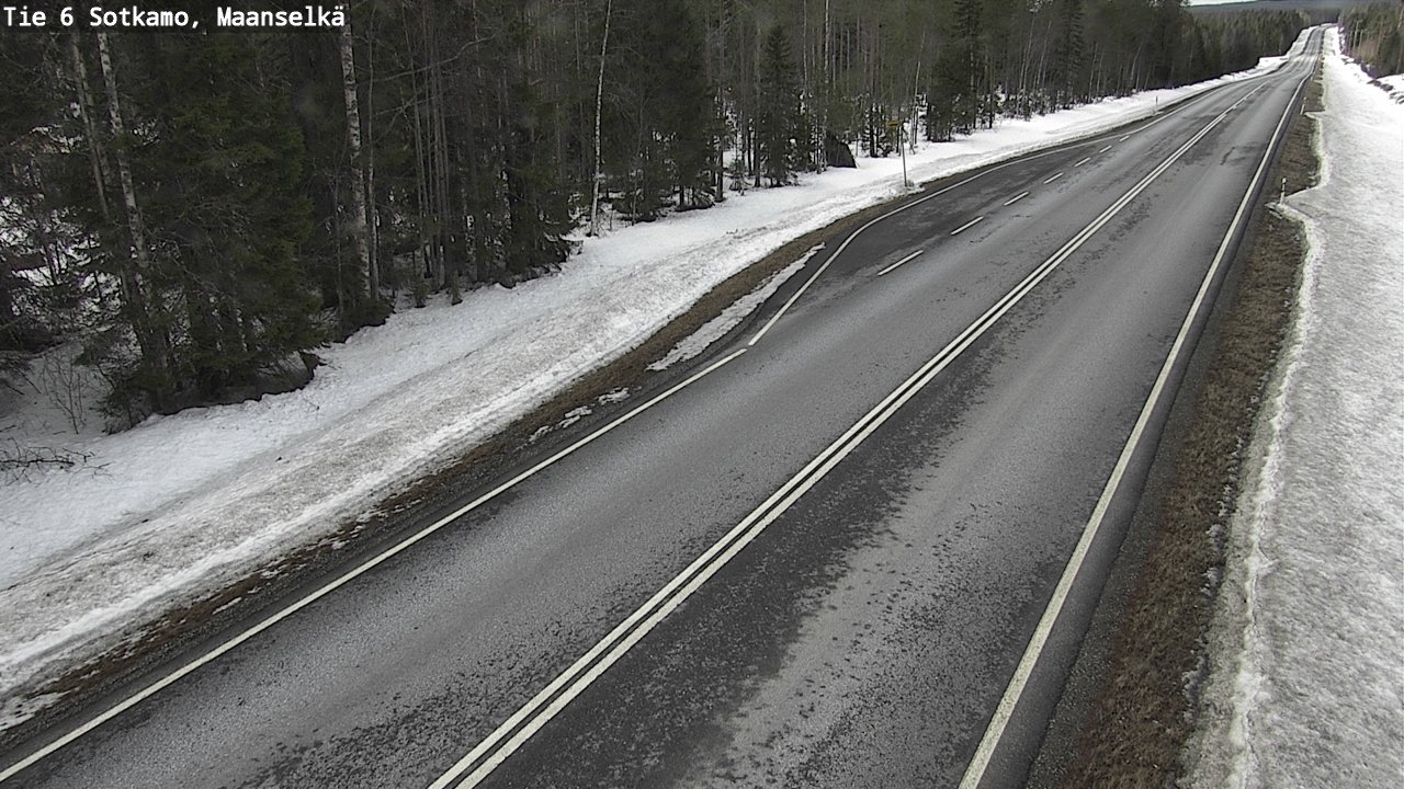 Weather Camera Image Road 6 Sotkamo, Maanselkä, Sotkamo, Kainuu