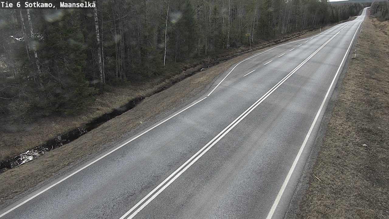 Weather Camera Image Väg 6 Sotkamo, Maanselkä, Sotkamo, Kainuu