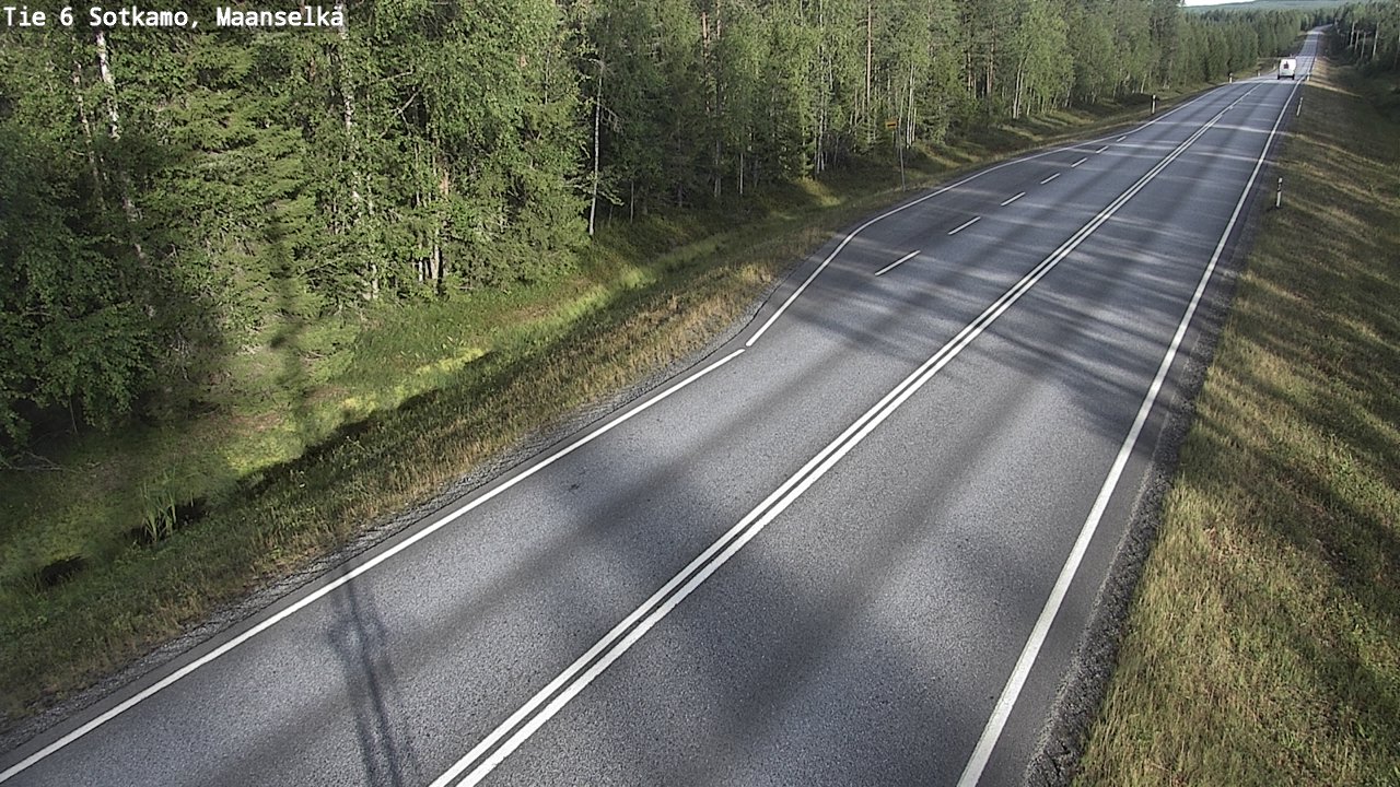 Weather Camera Image Väg 6 Sotkamo, Maanselkä, Sotkamo, Kainuu