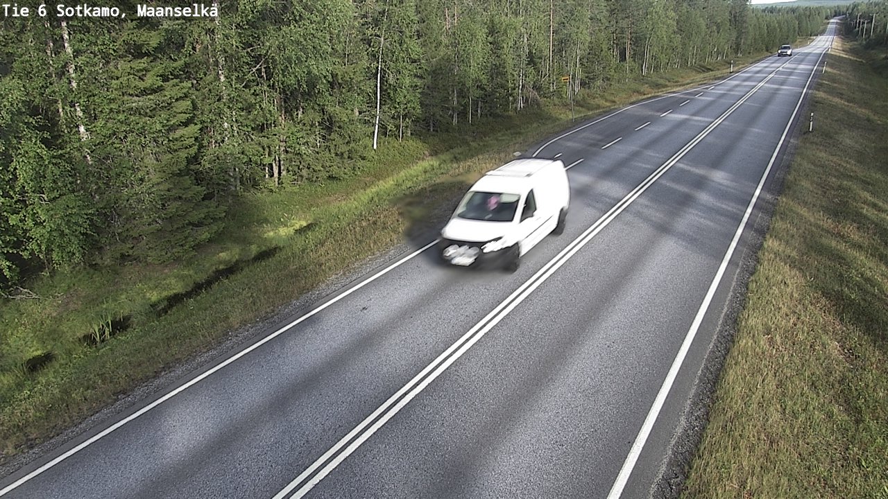 Weather Camera Image Väg 6 Sotkamo, Maanselkä, Sotkamo, Kainuu