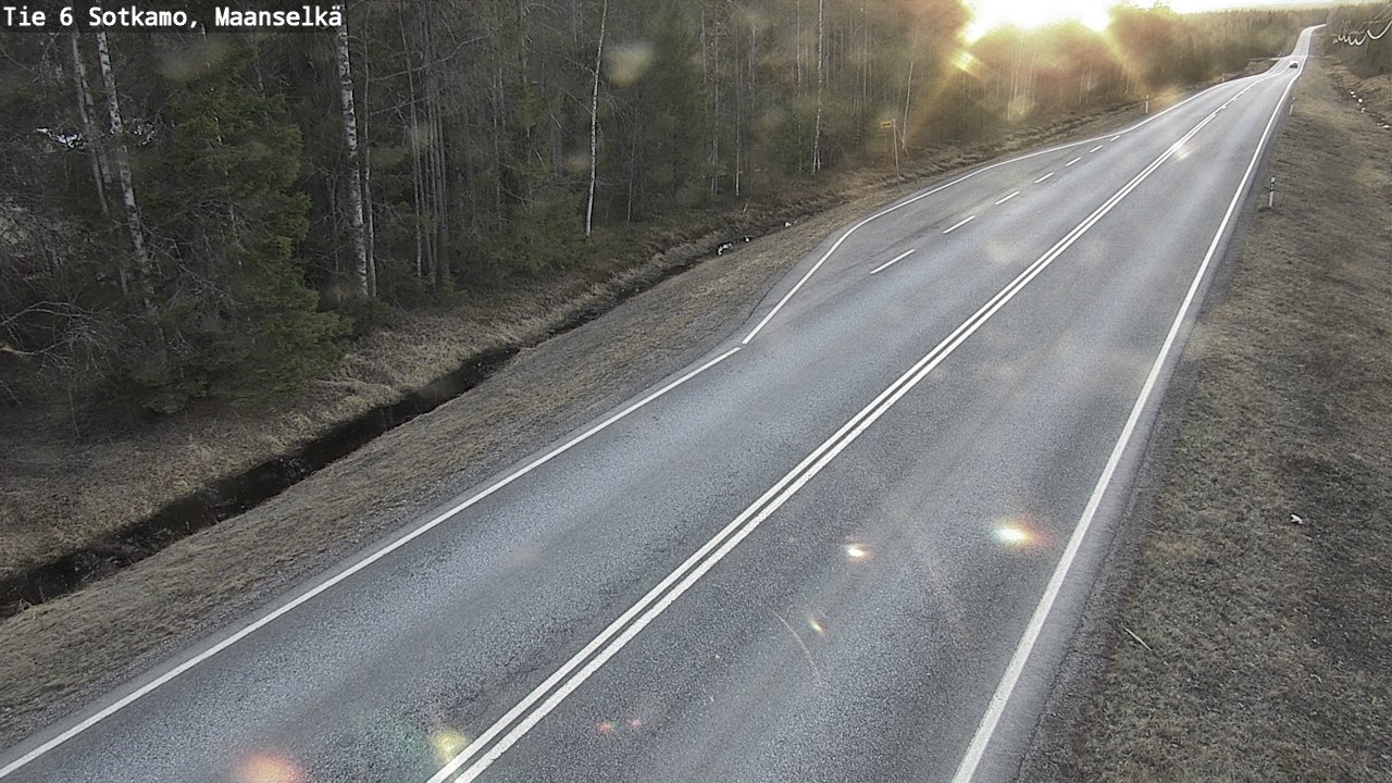 Weather Camera Image Väg 6 Sotkamo, Maanselkä, Sotkamo, Kainuu