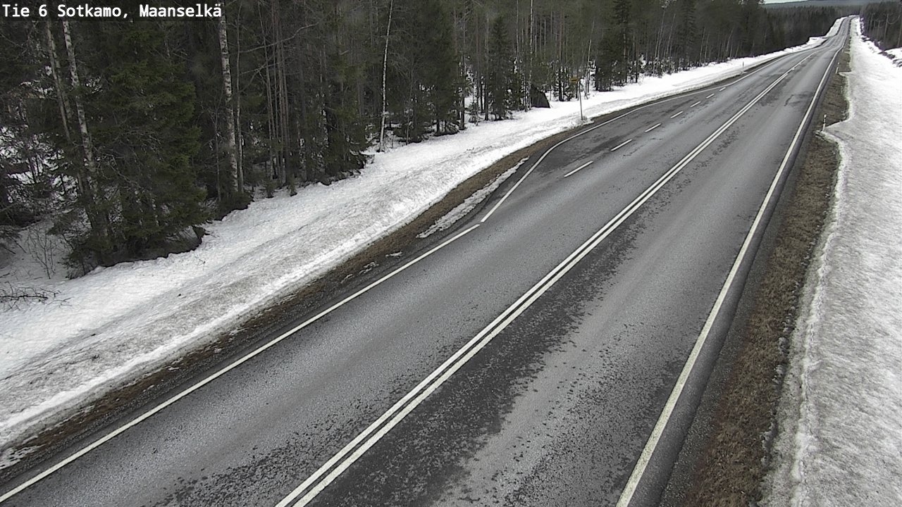 Weather Camera Image Road 6 Sotkamo, Maanselkä, Sotkamo, Kainuu