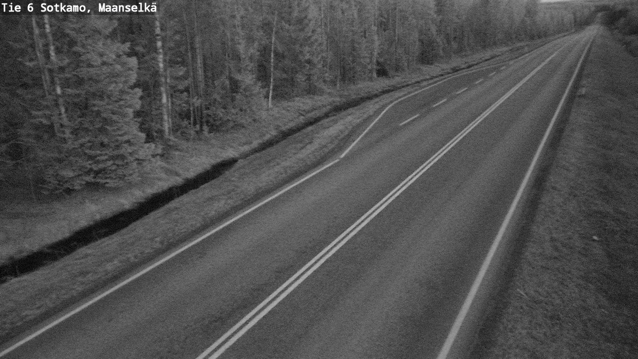 Weather Camera Image Väg 6 Sotkamo, Maanselkä, Sotkamo, Kainuu