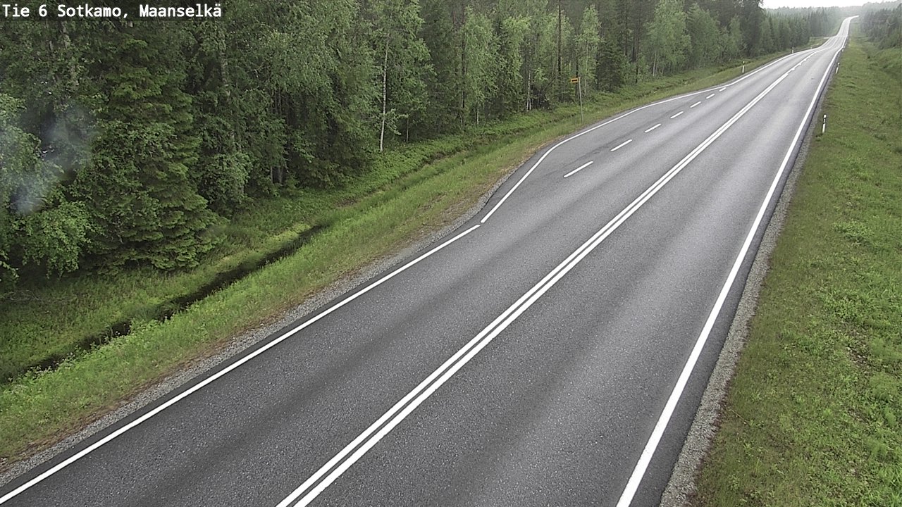 Weather Camera Image Road 6 Sotkamo, Maanselkä, Sotkamo, Kainuu