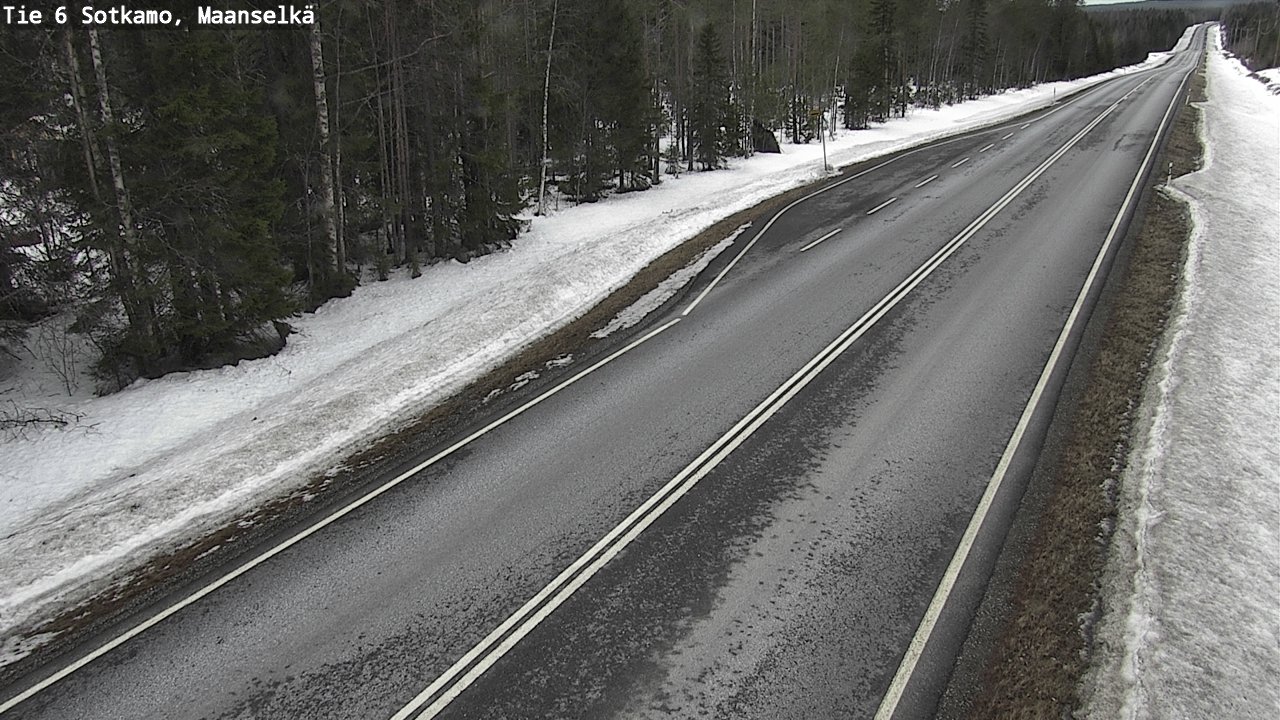 Weather Camera Image Road 6 Sotkamo, Maanselkä, Sotkamo, Kainuu