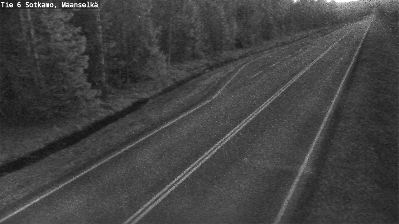 Weather Camera Image Väg 6 Sotkamo, Maanselkä, Sotkamo, Kainuu