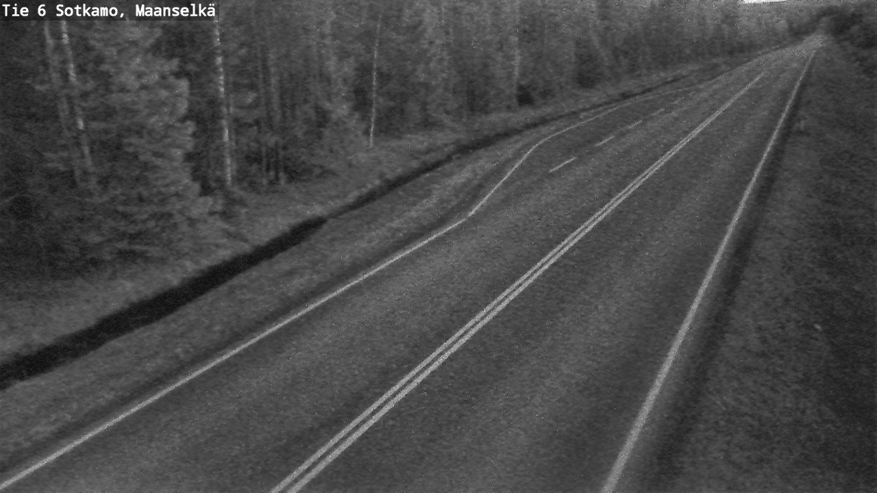 Weather Camera Image Väg 6 Sotkamo, Maanselkä, Sotkamo, Kainuu