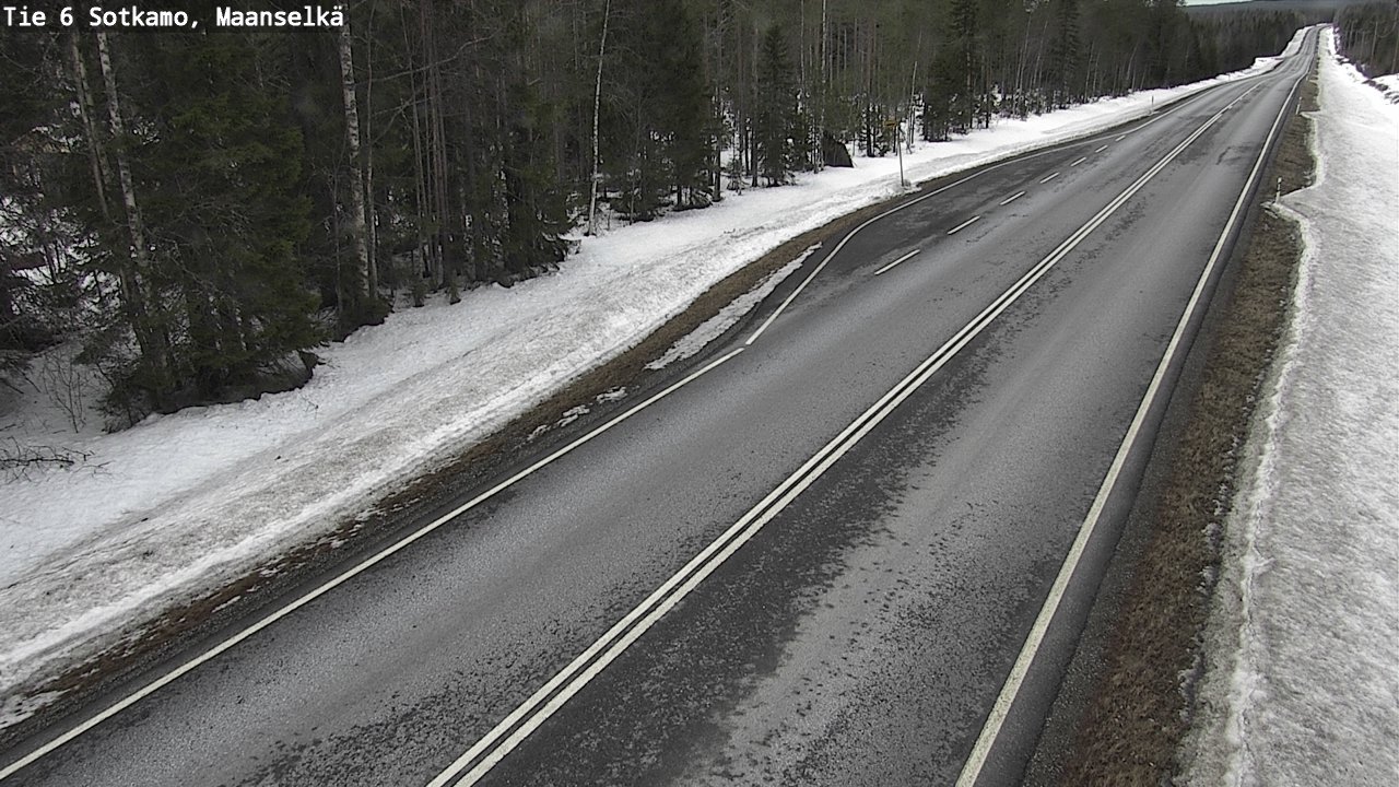 Weather Camera Image Road 6 Sotkamo, Maanselkä, Sotkamo, Kainuu