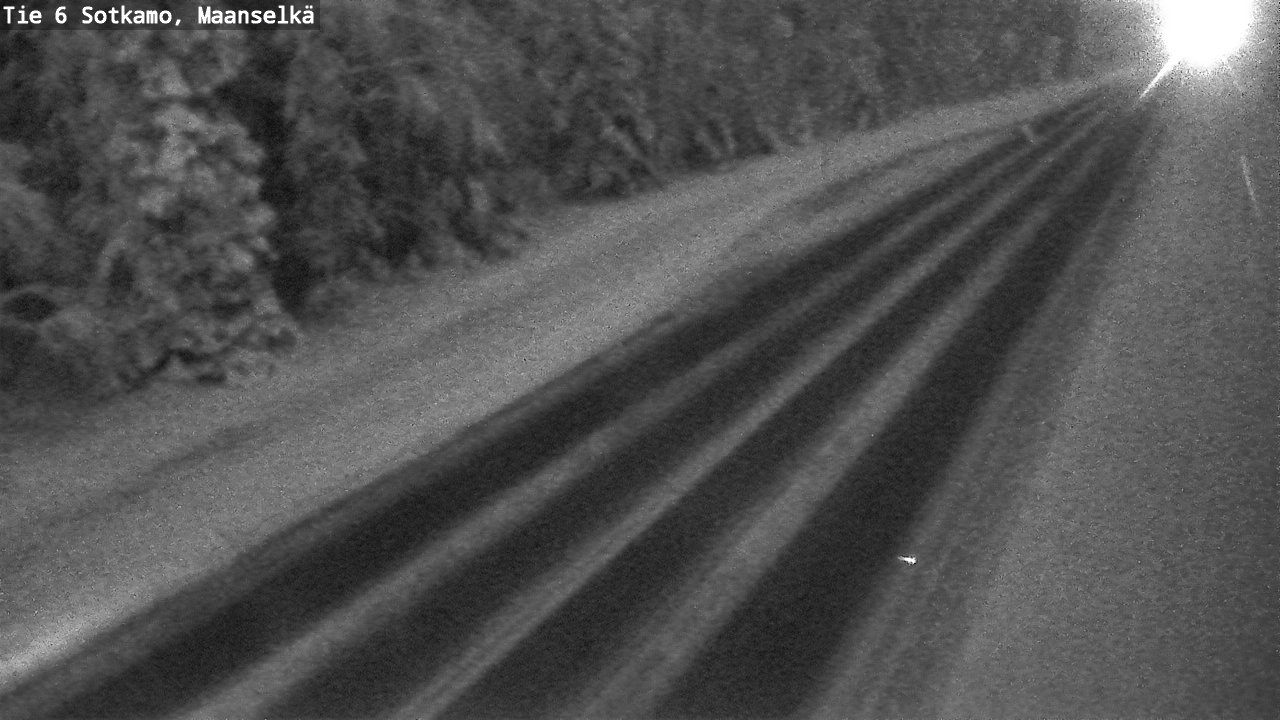 Weather Camera Image Väg 6 Sotkamo, Maanselkä, Sotkamo, Kainuu