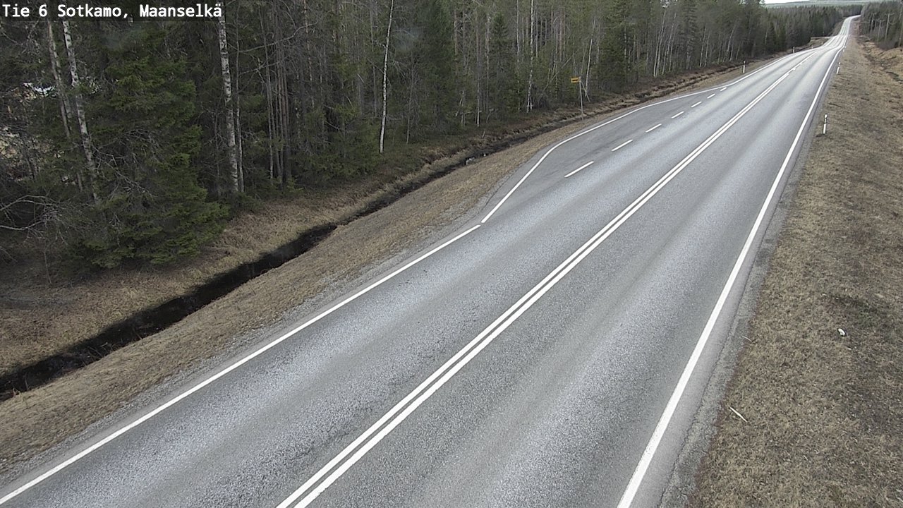 Weather Camera Image Road 6 Sotkamo, Maanselkä, Sotkamo, Kainuu