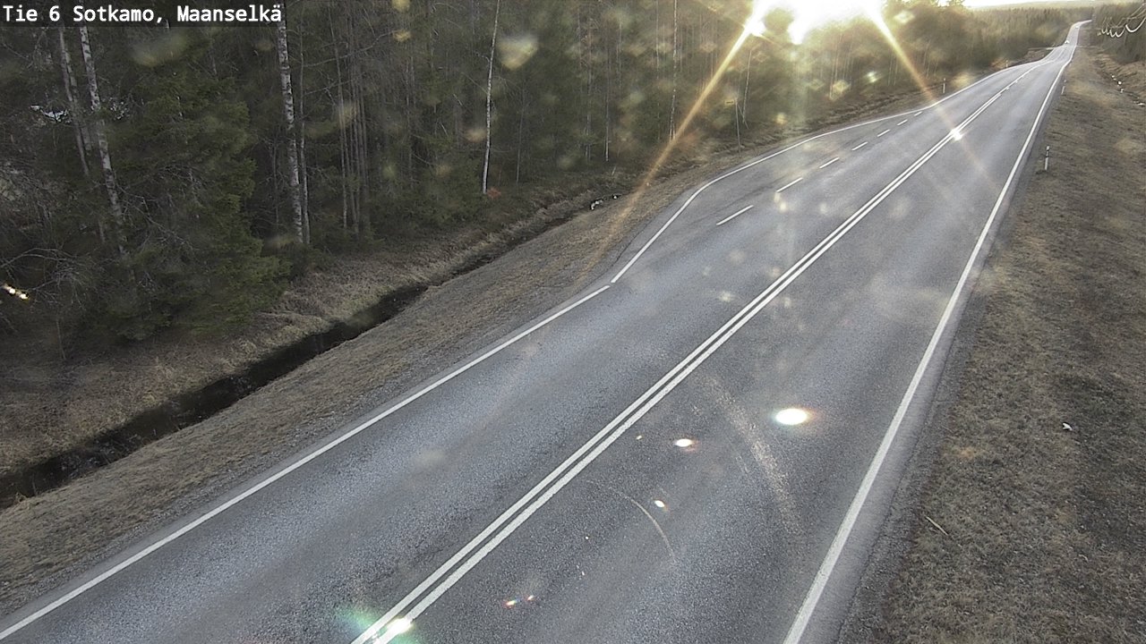 Weather Camera Image Väg 6 Sotkamo, Maanselkä, Sotkamo, Kainuu