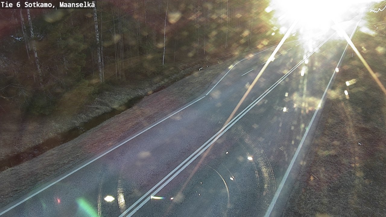 Weather Camera Image Väg 6 Sotkamo, Maanselkä, Sotkamo, Kainuu