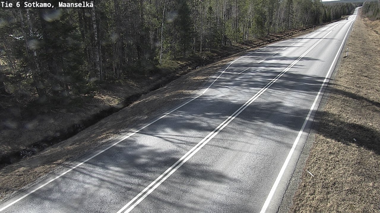 Weather Camera Image Väg 6 Sotkamo, Maanselkä, Sotkamo, Kainuu