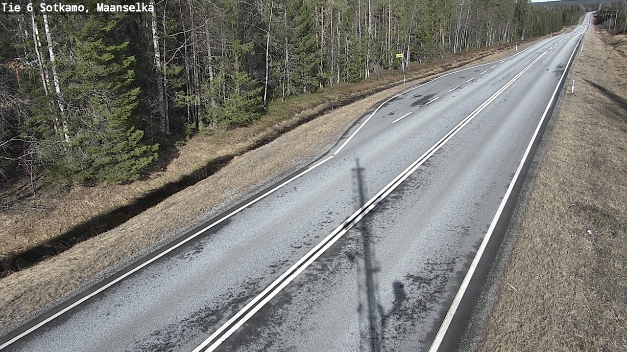 Weather Camera Image Väg 6 Sotkamo, Maanselkä, Sotkamo, Kainuu